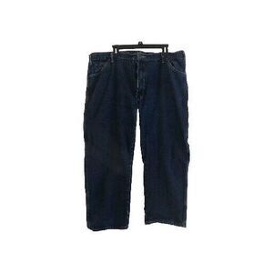 Dickies Mens Dark Blue Denim Carpenter Jeans Size 42x30 Pockets Cotton Work
